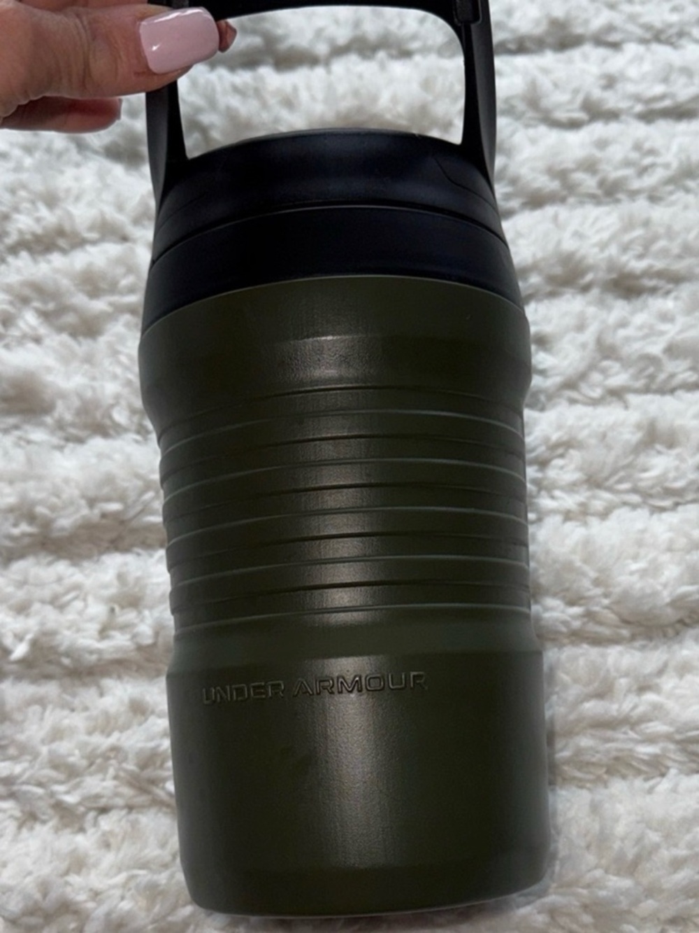 Under Armour Black and Olive Green Sport Insulated Bottle - Picture 3 of 5